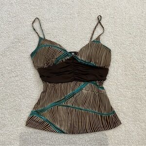 Zebra print cami y2k